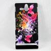 Sony Xperia U ST25i Plastic Cover Case Wonderful Butterfly